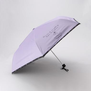 UVカット ロゴ×チェリー晴雨兼用折りたたみ傘