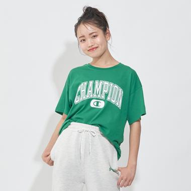 【Champion】ロゴTシャツ