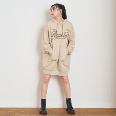 【LTXC/GOODPRICE】立体刺しゅうパーカワンピース