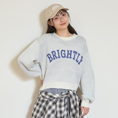 【GOODPRICE】ジャガードクロップドニット