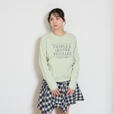 【GOODPRICE】ロゴ刺しゅう長袖Tシャツ