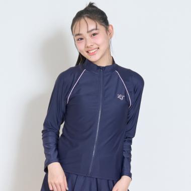 【SWIM】長袖フルジップラッシュ