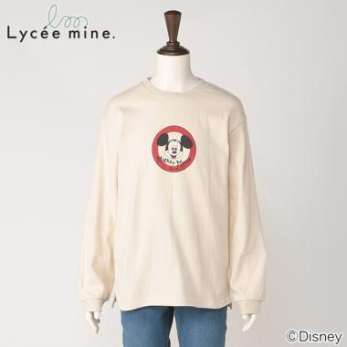 【DISNEY】 ミッキーマウスデザイン サイドスリットTシャツ