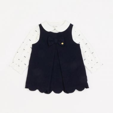 レイエット タイルボウカットソー&ジャンパースカートセット