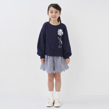 トドラー スエードキュロットスカート