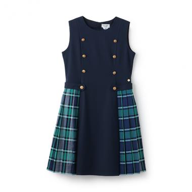 ハート リボンシャツ チェックスカートセット 120 キッズ フォーマル  