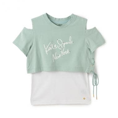 ガールズ ロゴTシャツ&キャミソールセット