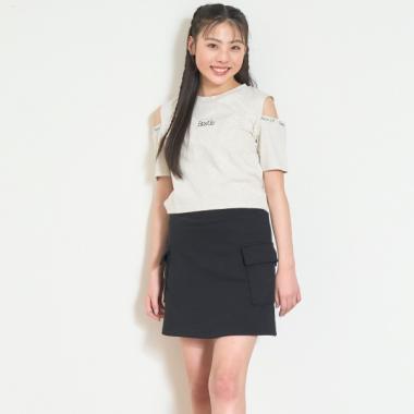 【7days】接触冷感肩あきT SET