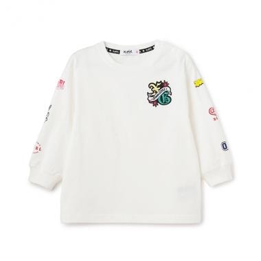 袖マルチロゴ長袖Tシャツ