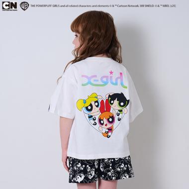 【パワーパフ ガールズ】バックプリント半袖Tシャツ