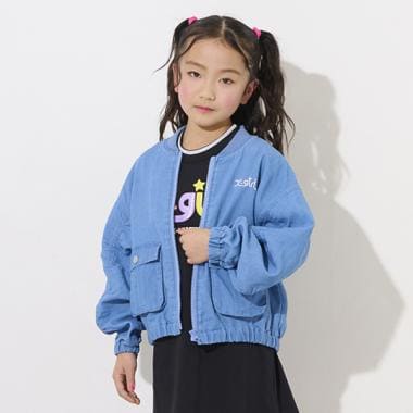 ロゴデニムブルゾン