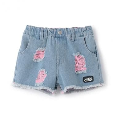 ダメージ加工ショートパンツ