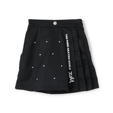 スタッズサイドプリーツスカート