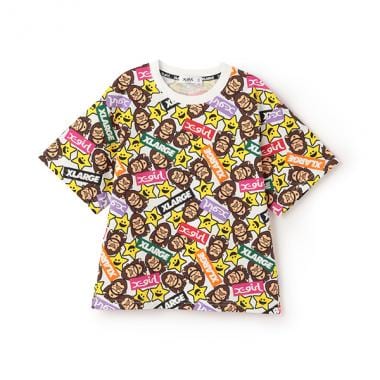 キラッキー&ファニーゴリラ総柄半袖Tシャツ