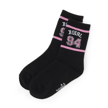 ナンバリングロゴラインクルーソックス