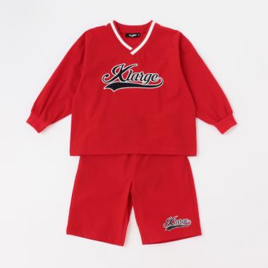 ロゴ長袖Tシャツ＋5分ショーツSET