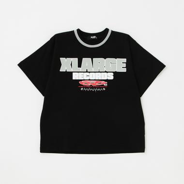 ラインリブ半袖Tシャツ