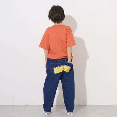 グラフィティロゴストレッチデニムパンツ