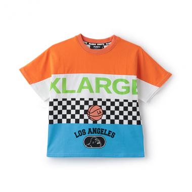 パネル柄半袖Tシャツ