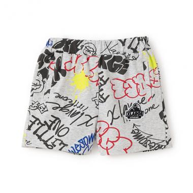 グラフィティ総柄ショートパンツ