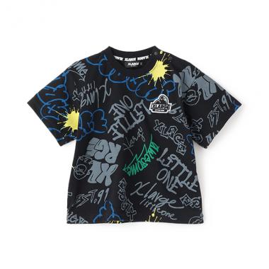 グラフィティ総柄半袖Tシャツ