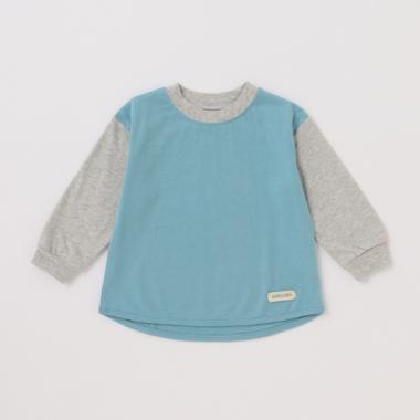 【Good price】袖配色長袖T