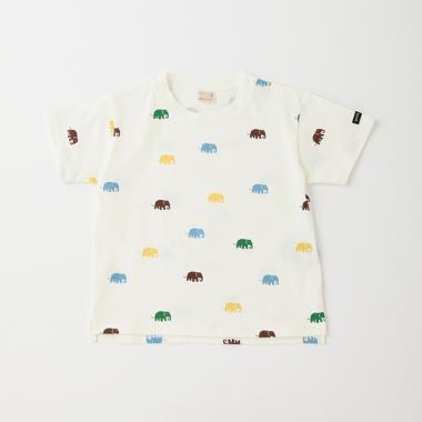 ぞう柄半袖Tシャツ