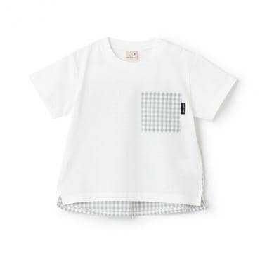ギンガムポケット半袖Tシャツ