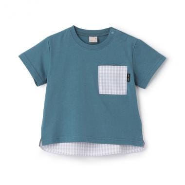 ギンガムポケット半袖Tシャツ