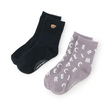 BOYSくま・MERCIソックス2P