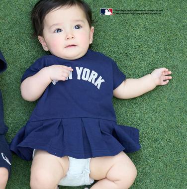 【MLB】スカートつきロンパース
