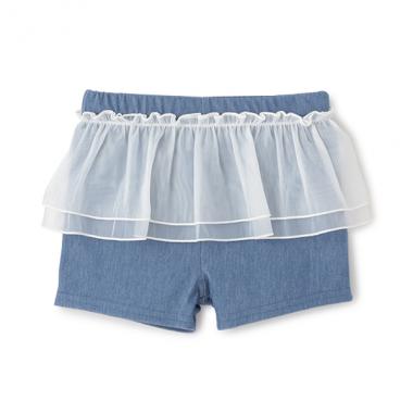 一分丈フリルショートパンツ