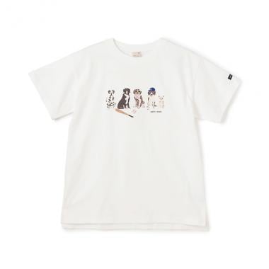 【防汚加工】DOGグラフィックTシャツ