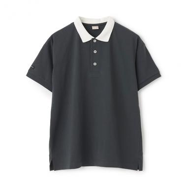 【接触冷感】ポロ衿配色Tシャツ