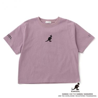 【KANGOLコラボ】 ロゴ刺しゅうバックプリントビッグシルエットTシャツ