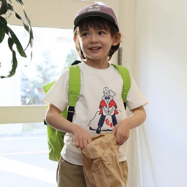 【10th企画タケウチアツシコラボ】 ステッカーつきボクサープリントTシャツ