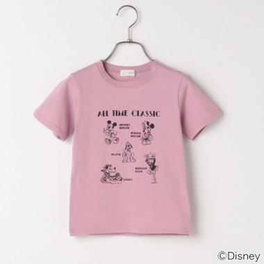 【DISNEY】 ミッキーマウスデザイン フレンドTシャツ