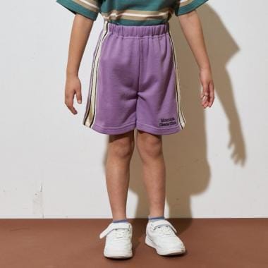 4分丈サイドラインスウェットパンツ