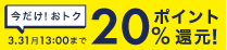 ポイント20%付与