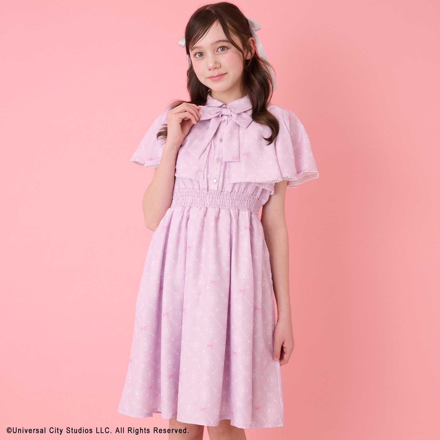 総柄ワンピース1