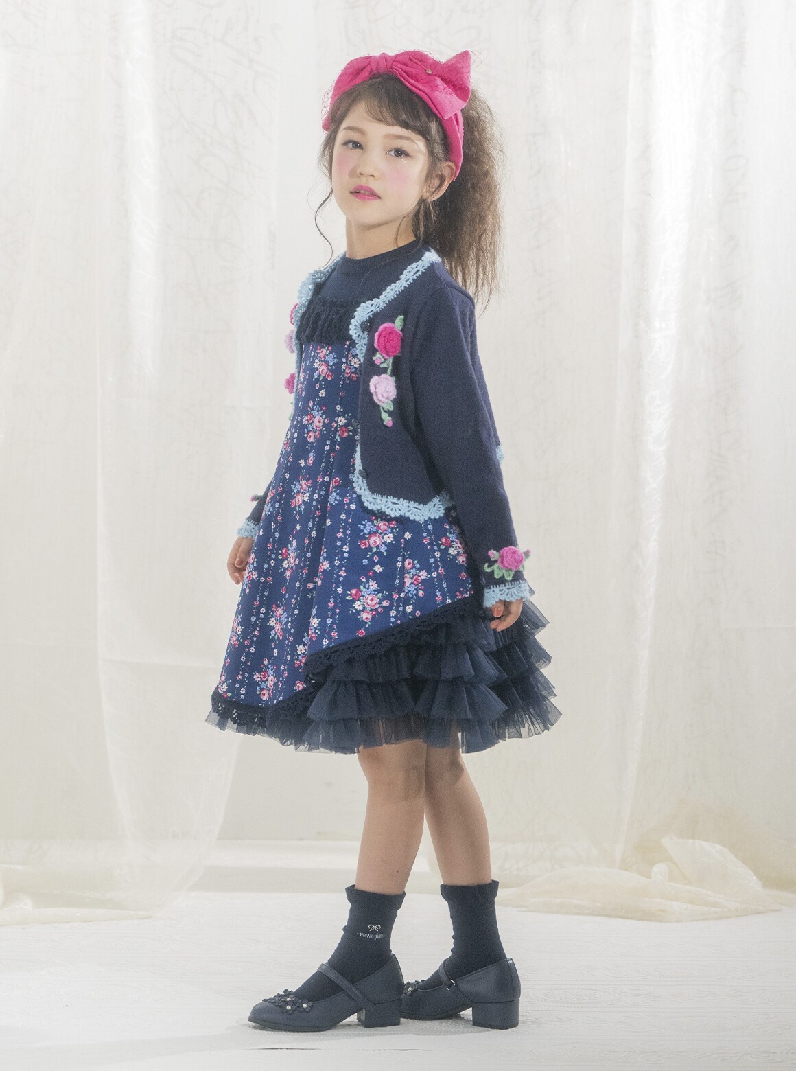 mezzopiano メゾピアノ 美品！130cm mezzo piano、130cm、ジャケット、綿、女の子用 | MIRACLEBOX