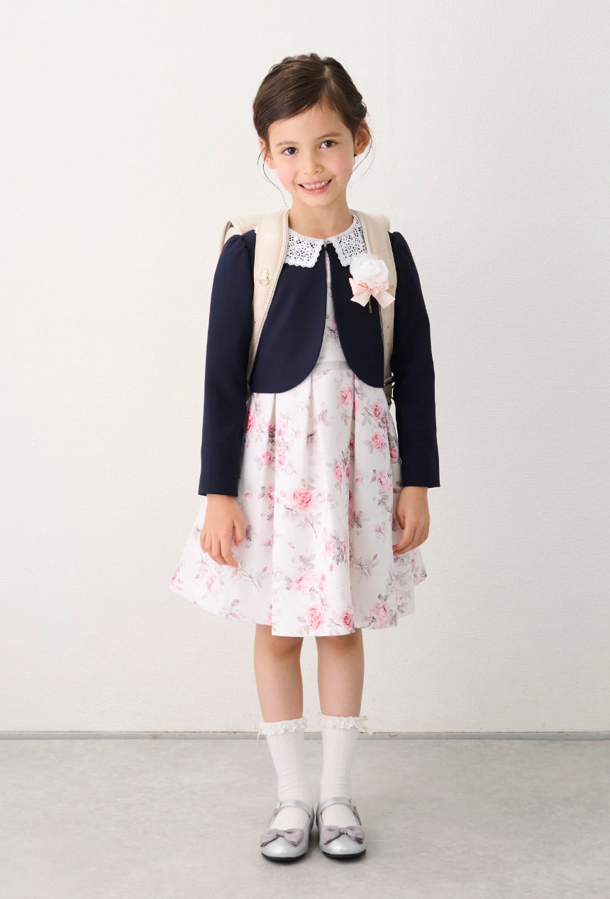 プティマイン入学式ワンピースセットキッズ服女の子用(90cm~)