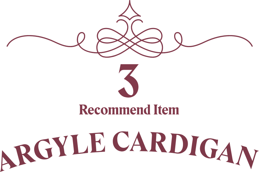 Recommend Item 3 - ARGYLE CARDIGAN