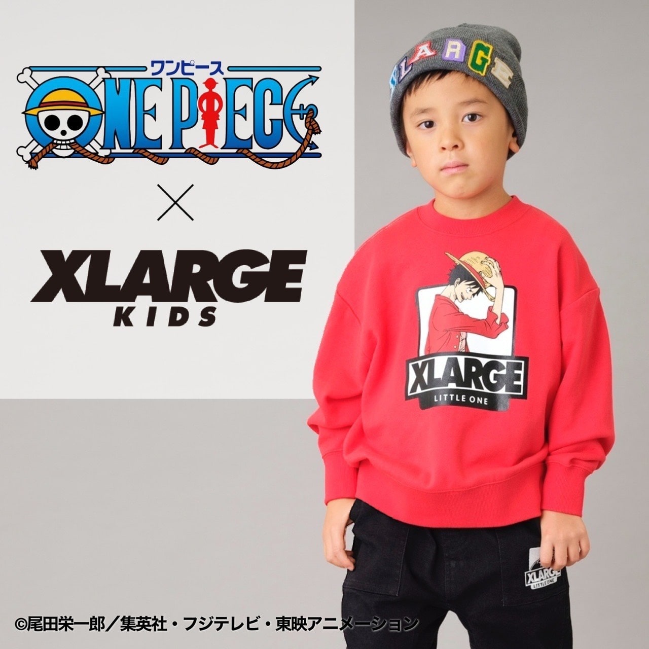 大人気、ONE PIECE×XLARGE KIDSのコラボレーション第二弾大好評発売中!