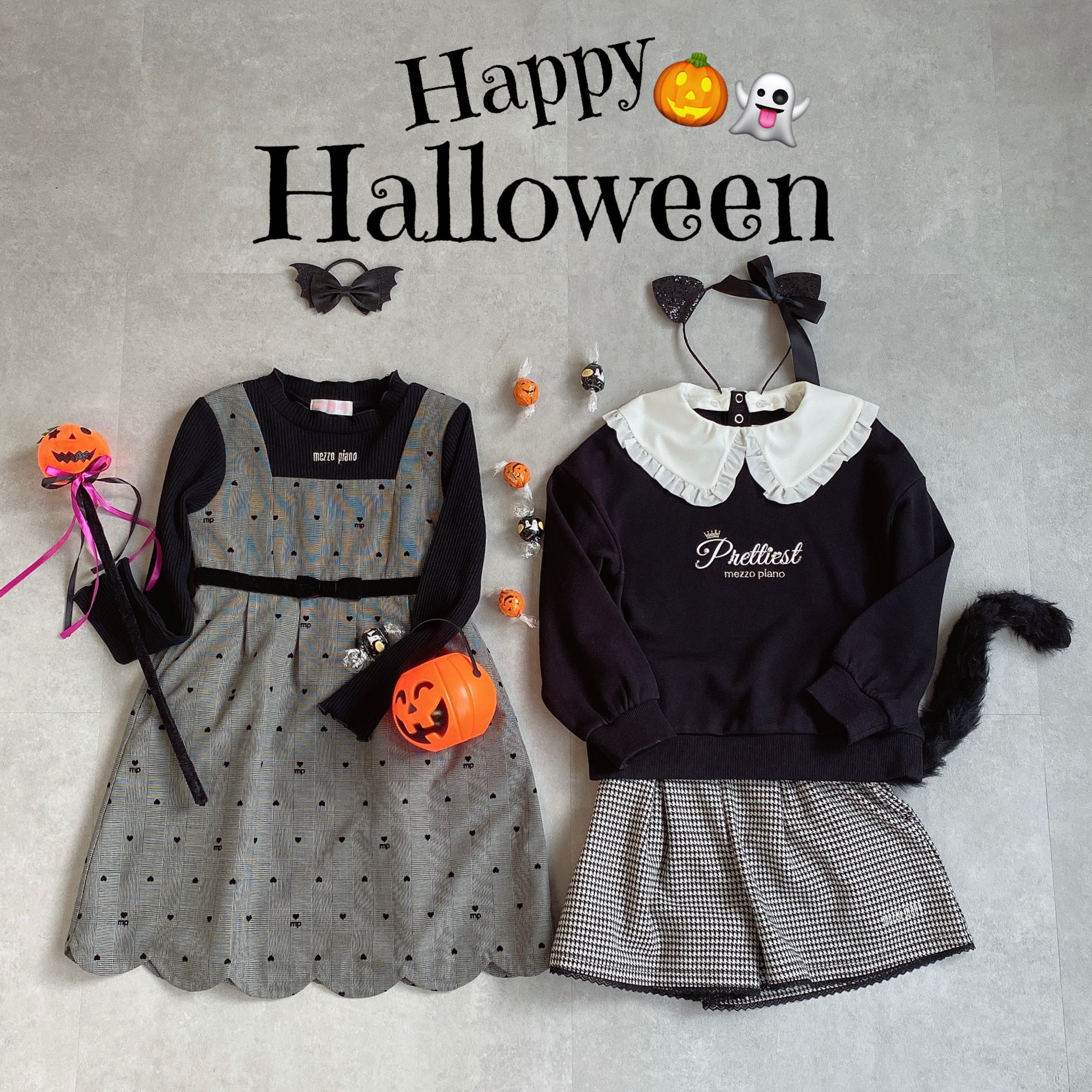 mezzo piano の新作アイテムで楽しむ ガーリーハロウィンスタイル