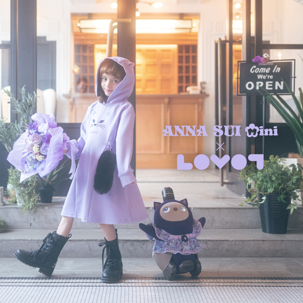 ANNA SUI mini × LOVOT コラボウエア登場！